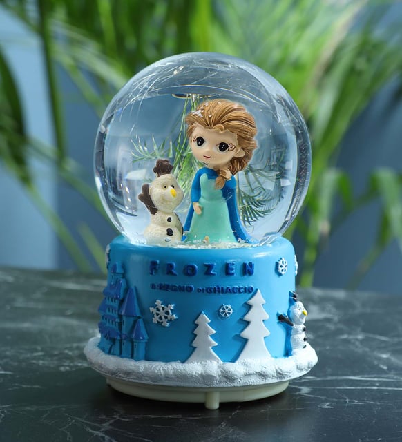 Işıklı Müzikli Frozen Elsa Kar Küresi - Thumbnail