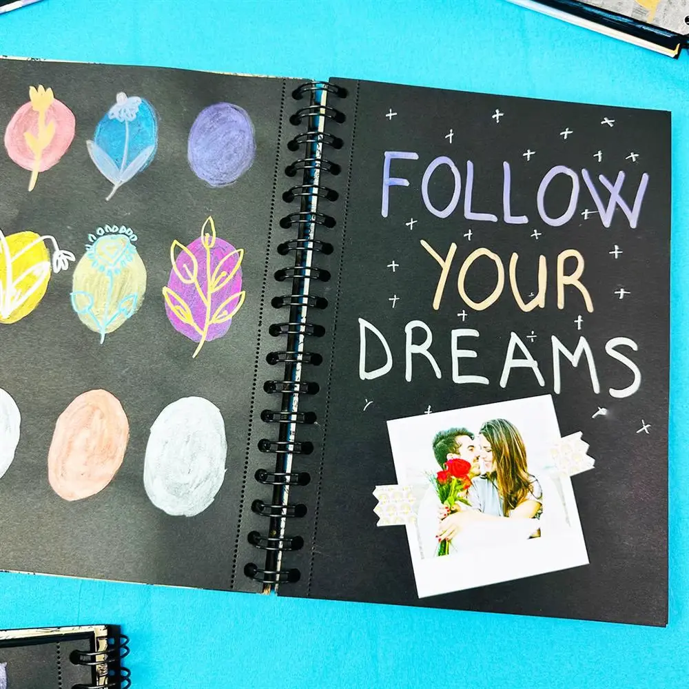 Planlayıcı Spiralli Defter - Believe Dream Shine - Thumbnail